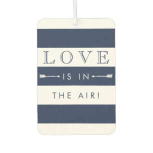 Love Is In The Air Navy & Cream bruiloft gunst Luchtverfrisser