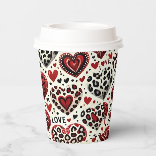 Love Is In The Air Papieren Bekers (Achterkant)