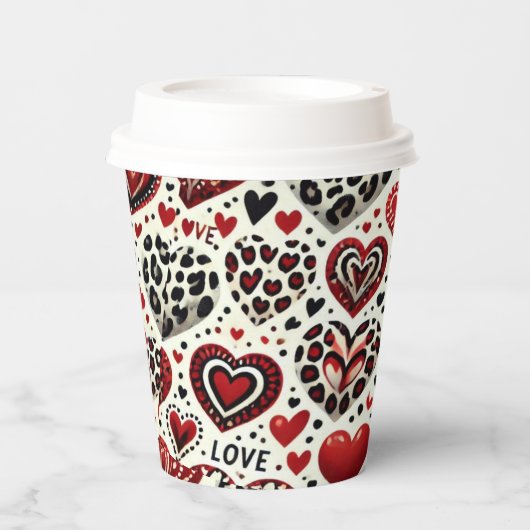 Love Is In The Air Papieren Bekers (Voorkant)