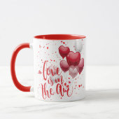Love Is In The Air Personalized Mug Mok (Links)