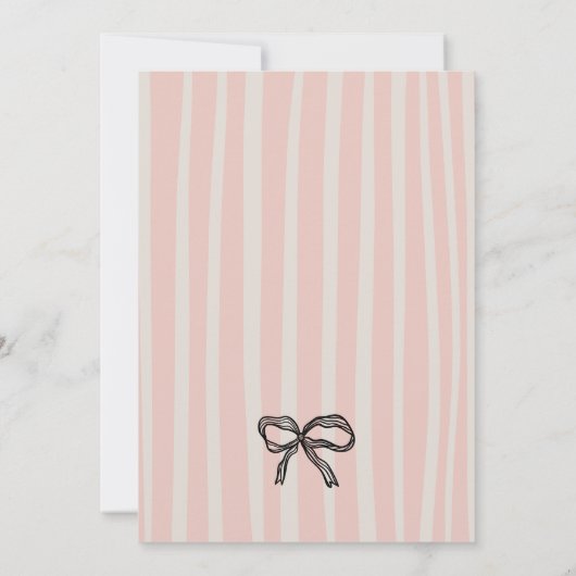 Love Is in the Air Retro Pink Quirky Bridal Shower Kaart (Achterkant)