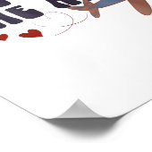 Love Is In The Air Valentine’s Airplane Poster (Hoek)