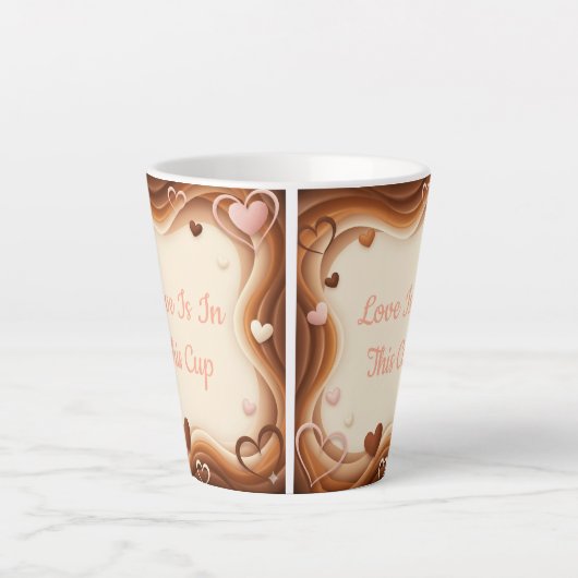 Love Is In This Cup Latte Mok (Voorkant)