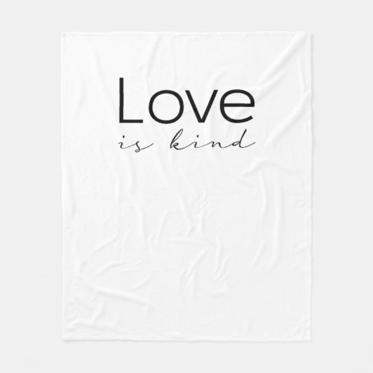 Love Is Kind Christian Scripture Love Is Patient I Fleece Deken (Voorkant)