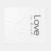 Love Is Kind Christian Scripture Love Is Patient I Fleece Deken (Voorkant (Horizontaal))