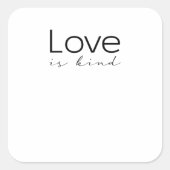 Love Is Kind Christian Scripture Love Is Patient I Vierkante Sticker (Voorkant)