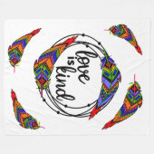 Love is Kind Fleece Blanket (Voorkant (Horizontaal))