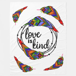 Love is Kind Fleece Blanket Deken
