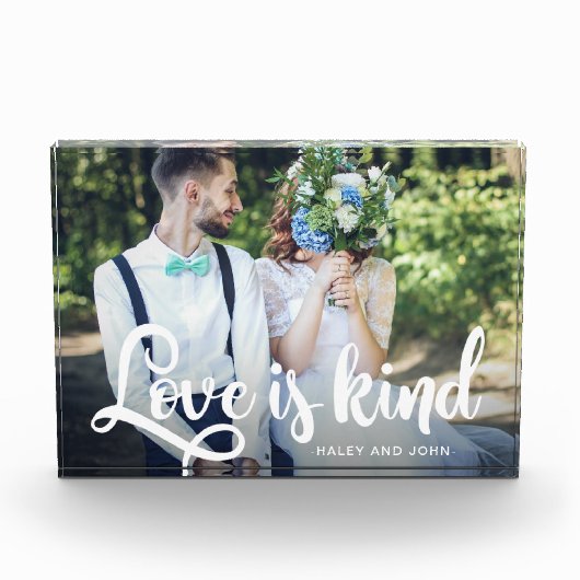Love is Kind Photo and Name Fotoblokken (Voorkant)