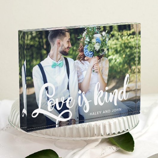 Love is Kind Photo and Name Fotoblokken
