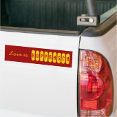 Love is Kopprasch Bumpersticker (Op Truck)