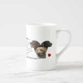 Love is Labrador Retriever Gifts Porselein Kop (Rechts)
