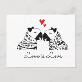 Love is Lesbian Parrots Briefkaart (Voorkant)