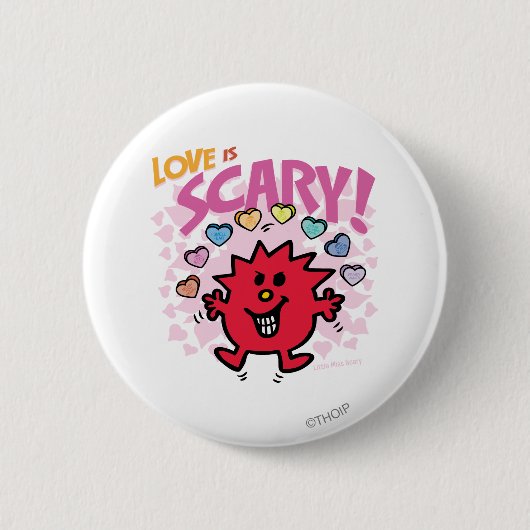 Love is Little Miss Scary Ronde Button 5,7 Cm (Voorkant)
