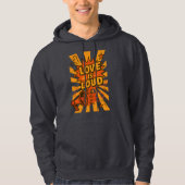 Love Is Loud Bold Comic-Style Statement Hoodie (Voorkant)