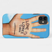 Love is Louder Hand Phone Case (Achterkant (horizontaal))
