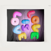 Love Is Love 3D Regenboog Pride Wandkleed (Voorkant (horizontaal))