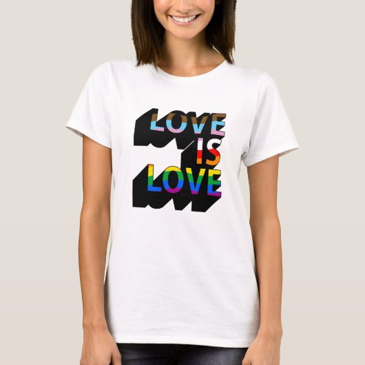 Love is Love 3D T-shirt (Voorkant)