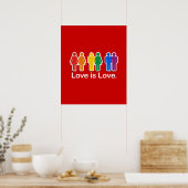LOVE IS LOVE BASIC POSTER (Keuken)