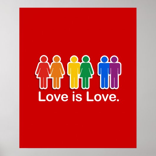 LOVE IS LOVE BASIC POSTER (Voorkant)