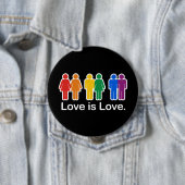 LOVE IS LOVE BASIC RONDE BUTTON 4,0 CM (In situ)