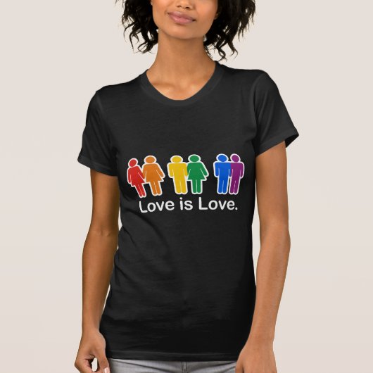 LOVE IS LOVE BASIC T-SHIRT (Voorkant)
