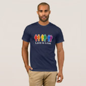LOVE IS LOVE BASIC T-SHIRT (Voorkant volledig)