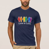LOVE IS LOVE BASIC T-SHIRT (Voorkant)