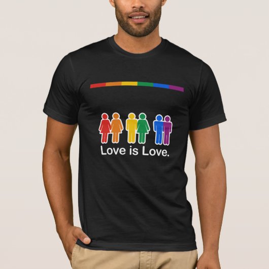 LOVE IS LOVE BASIC T-SHIRT (Voorkant)