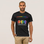 LOVE IS LOVE BASIC T-SHIRT (Voorkant volledig)