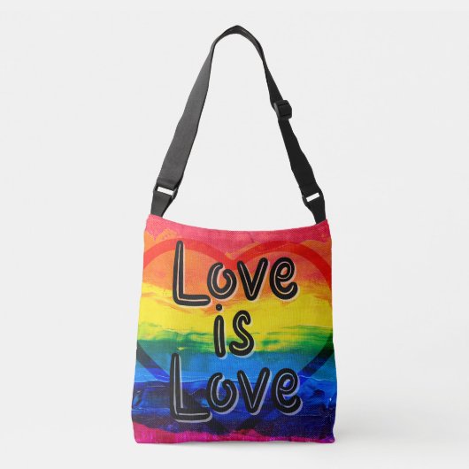 Love is Love - Full Hoesje Bag Crossbody Tas (Voorkant)