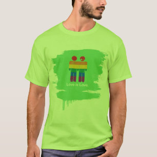 LOVE IS LOVE GAY COUPLE T-SHIRT