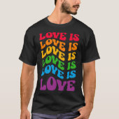 Love is Love Gay LGBT T-shirt (Voorkant)