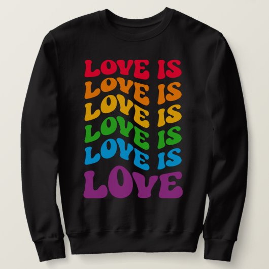 Love is Love Gay LGBT Trui (Design voorkant)
