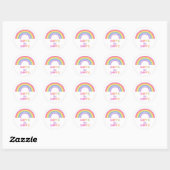 LOVE is LOVE - Gay Pride / LGBTQ Rainbow Ronde Sticker (Vel)