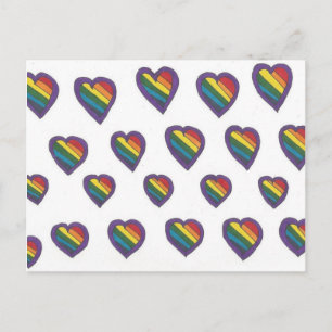 Love is Love Heart Patroon Briefkaart