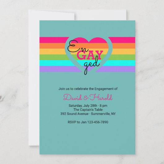 Love is Love Invitation Kaart (Voorkant)