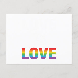 Love is Love LGBT Flag Aankondigingskaart