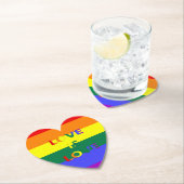 Love is Love LGBT Pride Kartonnen Onderzetters (Insitu)