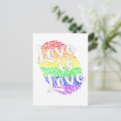 Love is Love | LGBTQ+ Pride Postkarte Briefkaart (Staand voorkant)
