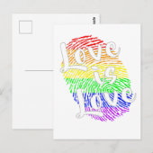 Love is Love | LGBTQ+ Pride Postkarte Briefkaart (Voorkant / Achterkant)