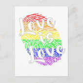 Love is Love  | LGBTQ+ Pride Postkarte Briefkaart (Voorkant)