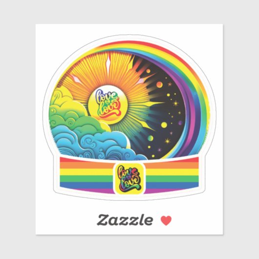 Love is Love LGBTQ sticker (Vel)