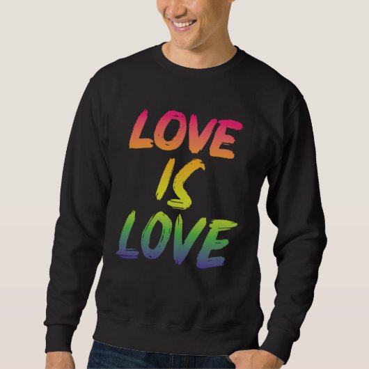 Love is Love LGBTQIA2S+ Pride Trui (Voorkant)