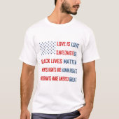 Love is Love Mannen Basic T-Shirt (Voorkant)