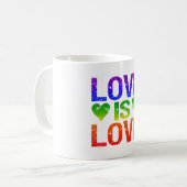 Love is Love mok — kies stijl & kleur (Voorkant links)