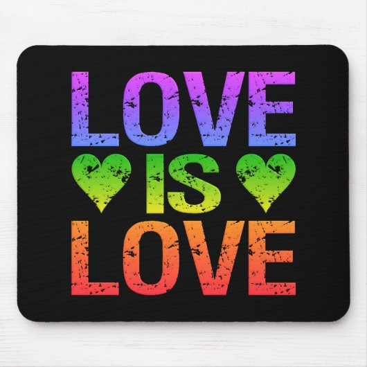 Love is Love mousepad Muismat (Voorkant)