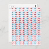 LOVE is LOVE-offerte rood en blauw Briefkaart (Voorkant / Achterkant)