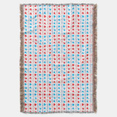 LOVE is LOVE-offerte rood en blauw Deken (Voorkant Verticaal)