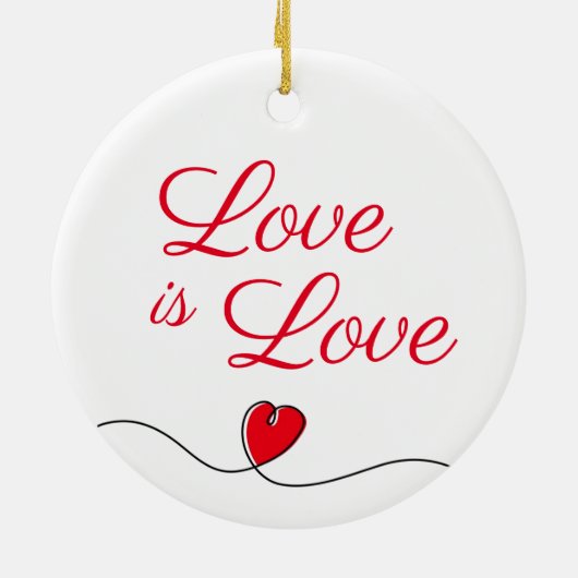 Love is Love Ornament (Achterkant)
